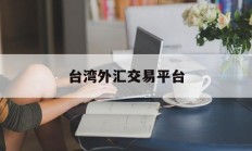 台湾外汇交易平台(台湾外汇交易平台官网)